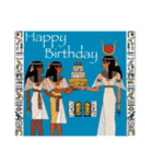古代エジプトハッピーライフ27 壁画風な夏（個別スタンプ：37）