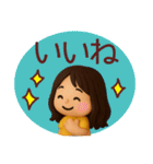 ずっと使える食べたい物アピールスタンプ（個別スタンプ：34）