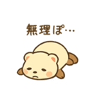 フェレット ゆるかわ スタンプ（個別スタンプ：3）
