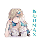 ふんわり女子★在宅ワーク集中できない（個別スタンプ：25）