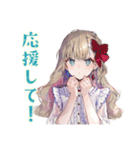 ふんわり女子★在宅ワーク集中できない（個別スタンプ：27）