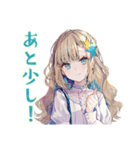 ふんわり女子★在宅ワーク集中できない（個別スタンプ：34）