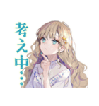 ふんわり女子★在宅ワーク集中できない（個別スタンプ：37）