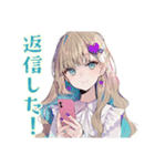 ふんわり女子★在宅ワーク集中できない（個別スタンプ：38）