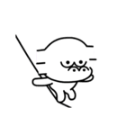 無表情猿（個別スタンプ：3）