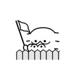 無表情猿（個別スタンプ：5）