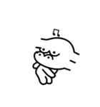 無表情猿（個別スタンプ：7）