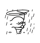 無表情猿（個別スタンプ：8）