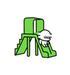 無表情猿（個別スタンプ：11）