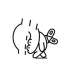 無表情猿（個別スタンプ：15）