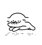 無表情猿（個別スタンプ：17）