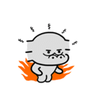 無表情猿（個別スタンプ：21）