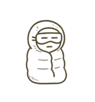 [アレンジ用]スケスケ透明人間 線画（個別スタンプ：4）
