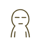 [アレンジ用]スケスケ透明人間 線画（個別スタンプ：6）