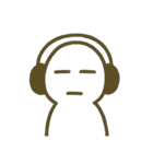 [アレンジ用]スケスケ透明人間 線画（個別スタンプ：7）