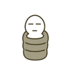 [アレンジ用]シンプルに白い人（個別スタンプ：5）