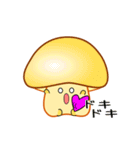 nobobi アニメ 丸いキノコっち（個別スタンプ：14）