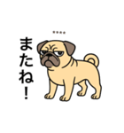 名前入りパグフォーン（個別スタンプ：14）