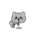 ねこ依存一年中使えるシンプル（個別スタンプ：4）