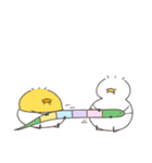 へんてこなべびぴよとべびアヒル（個別スタンプ：1）