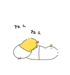 へんてこなべびぴよとべびアヒル（個別スタンプ：3）