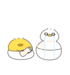 へんてこなべびぴよとべびアヒル（個別スタンプ：23）