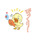 フラミンゴ気分の夏のピヨミン（個別スタンプ：21）