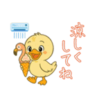 フラミンゴ気分の夏のピヨミン（個別スタンプ：39）