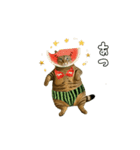 動く！ぽちゃねことフルーツと水着の夏（個別スタンプ：7）