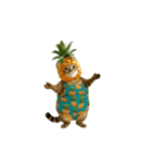 動く！ぽちゃねことフルーツと水着の夏（個別スタンプ：18）