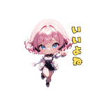 完璧アンドロイド、かわいさ設計図どおり♪（個別スタンプ：21）