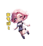 完璧アンドロイド、かわいさ設計図どおり♪（個別スタンプ：25）