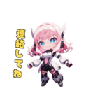 完璧アンドロイド、かわいさ設計図どおり♪（個別スタンプ：30）