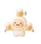 夏のぷっくり3D 使いやすい♡しろもっち♡（個別スタンプ：32）