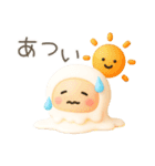 夏のぷっくり3D 使いやすい♡しろもっち♡（個別スタンプ：34）