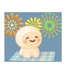 夏のぷっくり3D 使いやすい♡しろもっち♡（個別スタンプ：36）