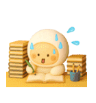 夏のぷっくり3D 使いやすい♡しろもっち♡（個別スタンプ：40）