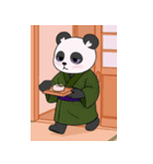 茶道をするパンダさん（個別スタンプ：1）