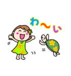 ハワイ大好き女の子（個別スタンプ：3）