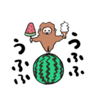 夏！もふもふおさる（個別スタンプ：37）