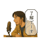 アニメ風ひろゆきスタンプ（個別スタンプ：3）