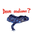 爬虫両生類の日常スタンプ イタリア語 ver.（個別スタンプ：15）