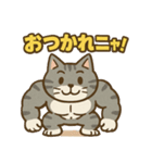 マッチョなねこ vol.1（個別スタンプ：3）