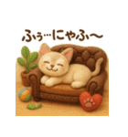 にゃんこスタンプ＊ふわふわシンガプーラ風（個別スタンプ：35）