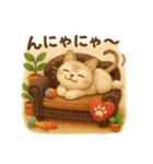 にゃんこスタンプ＊ふわふわシンガプーラ風（個別スタンプ：38）