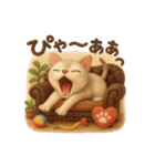 にゃんこスタンプ＊ふわふわシンガプーラ風（個別スタンプ：40）