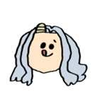 エリちゃんの顔スタンプ（個別スタンプ：3）