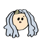 エリちゃんの顔スタンプ（個別スタンプ：6）