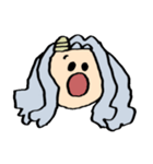 エリちゃんの顔スタンプ（個別スタンプ：8）