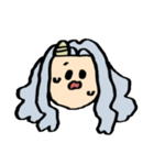 エリちゃんの顔スタンプ（個別スタンプ：21）